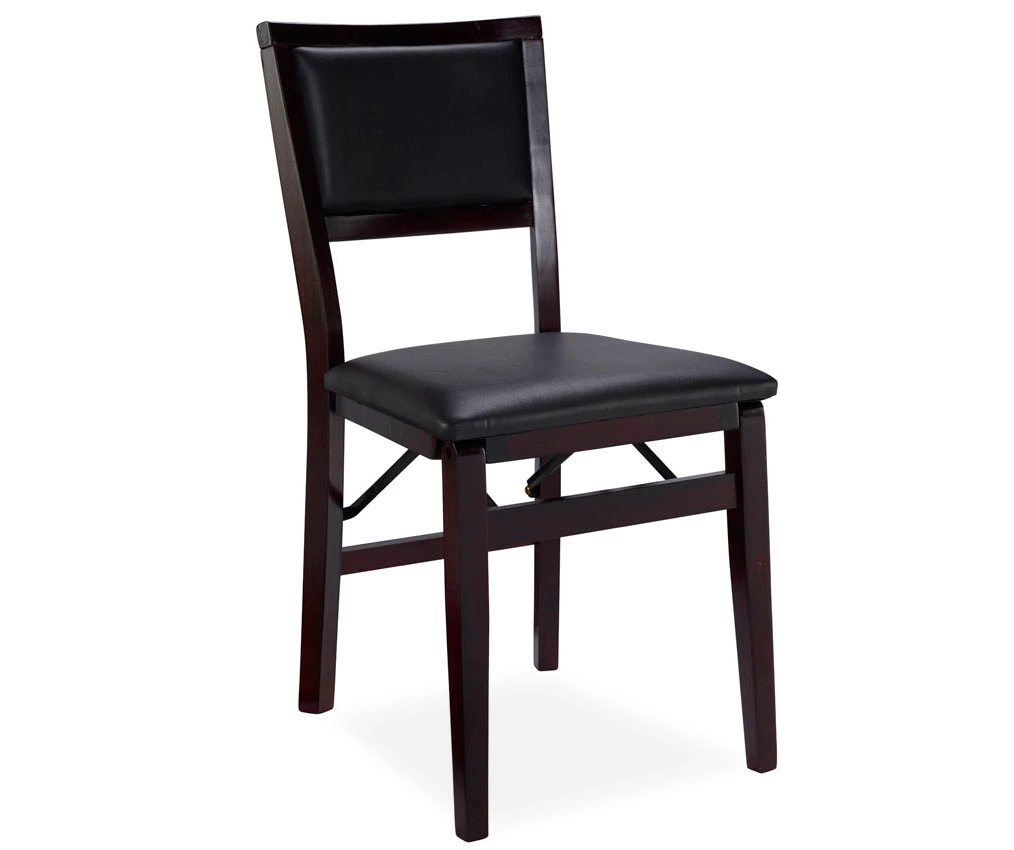 Brown Classic Open Back Folding Chairs, 2-Pack