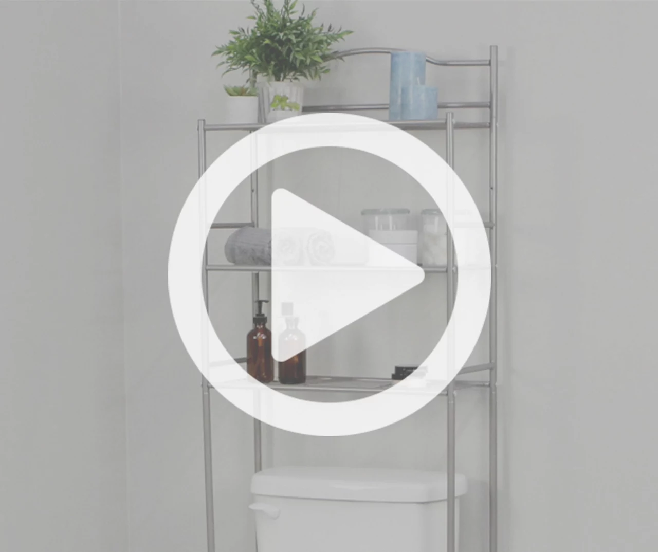 Polished Pewter Over-the-Toilet Space Saver - Image 5