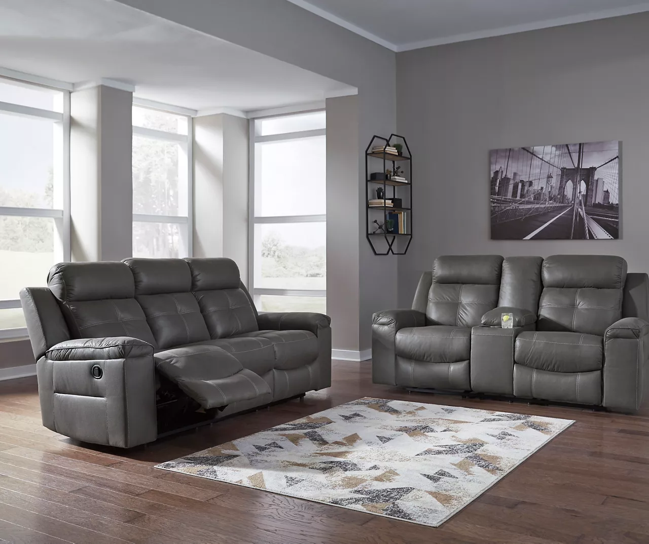Jesolo Gray Reclining Sofa - Image 4