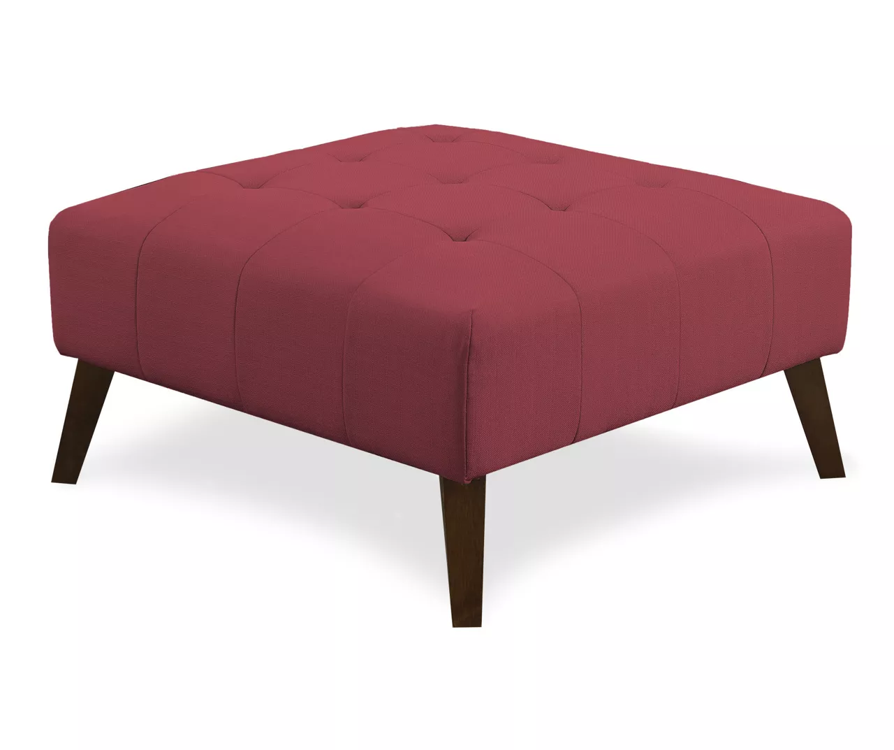 Jasper Brick Red Square Ottoman
