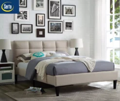Orson Beige Full Upholstered Bed