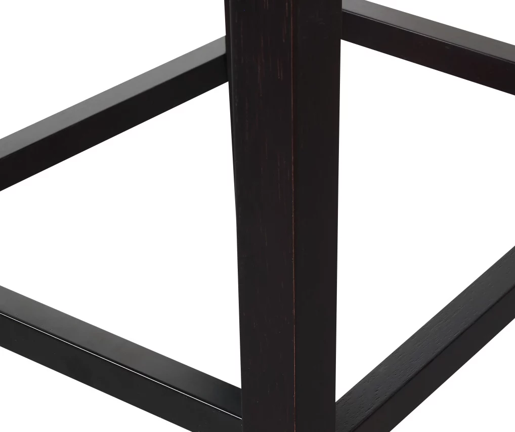 30" Black Faux Brushed Leather Bar Stools, 2-Pack - Image 4