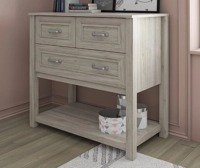 Sierra Ridge Levi Light Walnut 3-Drawer Dresser - Image 3