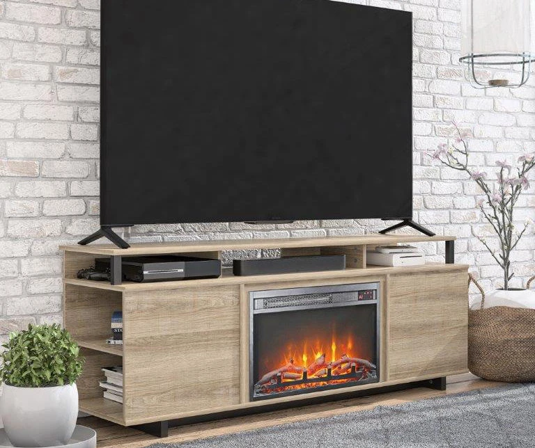 23" Mesh Electric Fireplace Insert - Image 6