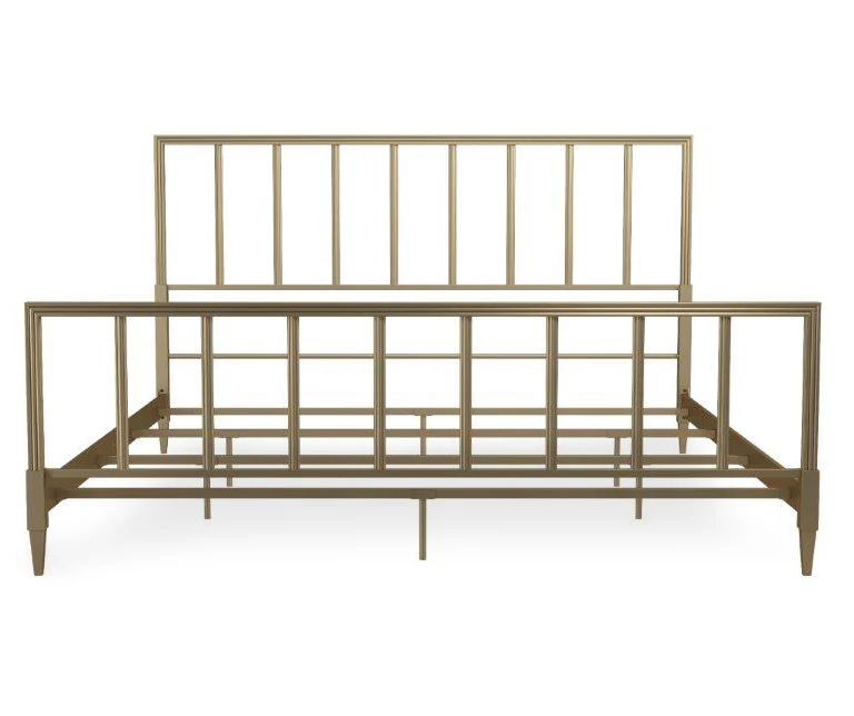 CosmoLiving Blair Brass Metal King Bed - Image 5