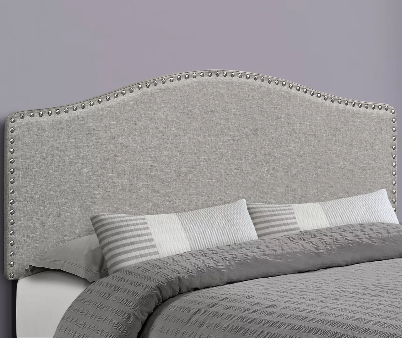 Monarch Linen Nailhead Trim Headboard - Image 2