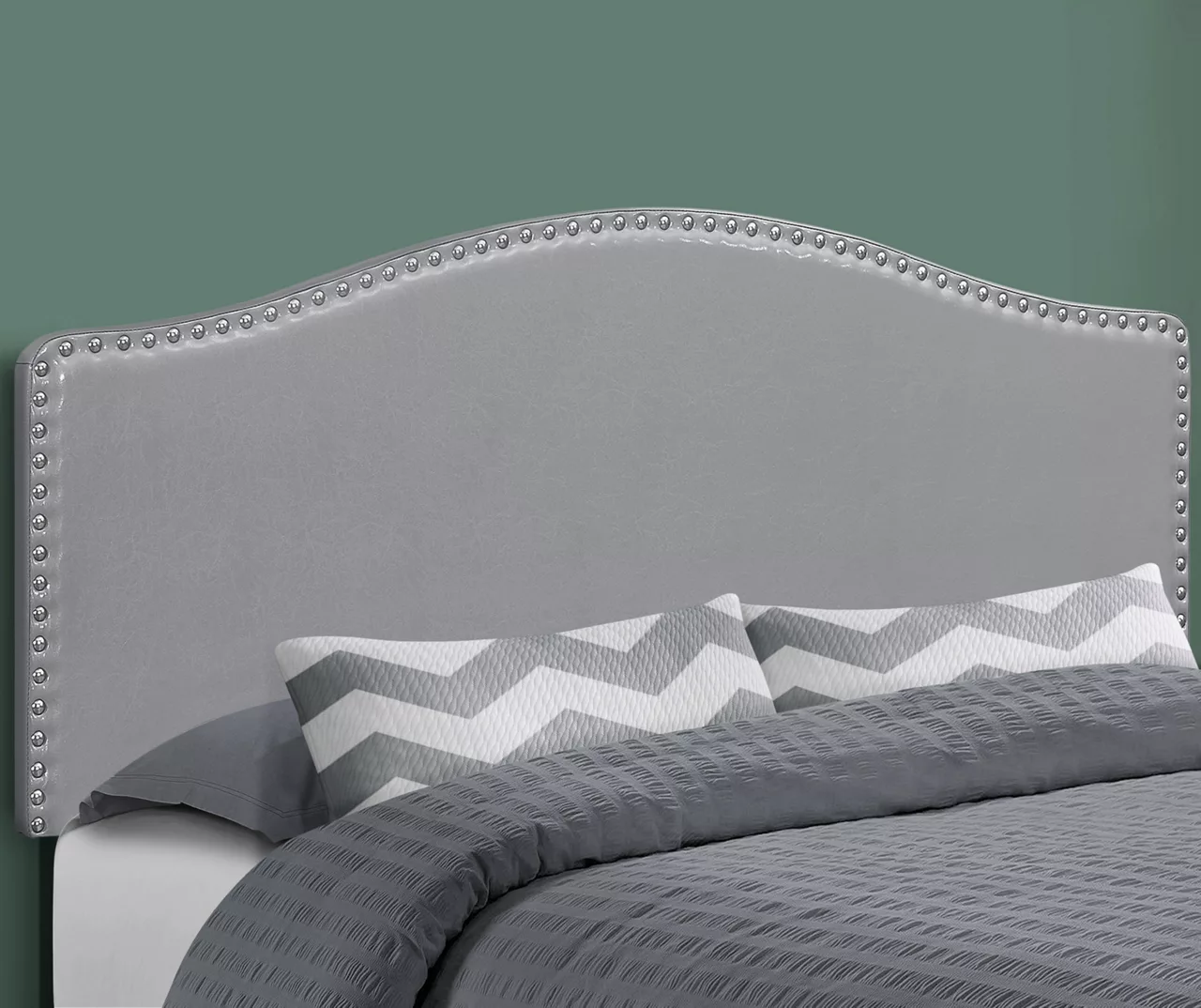 Monarch Faux Leather Button Tufted Headboard - Image 5