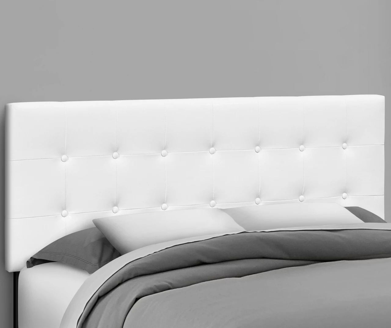 Monarch Faux Leather Button Tufted Headboard - Image 3