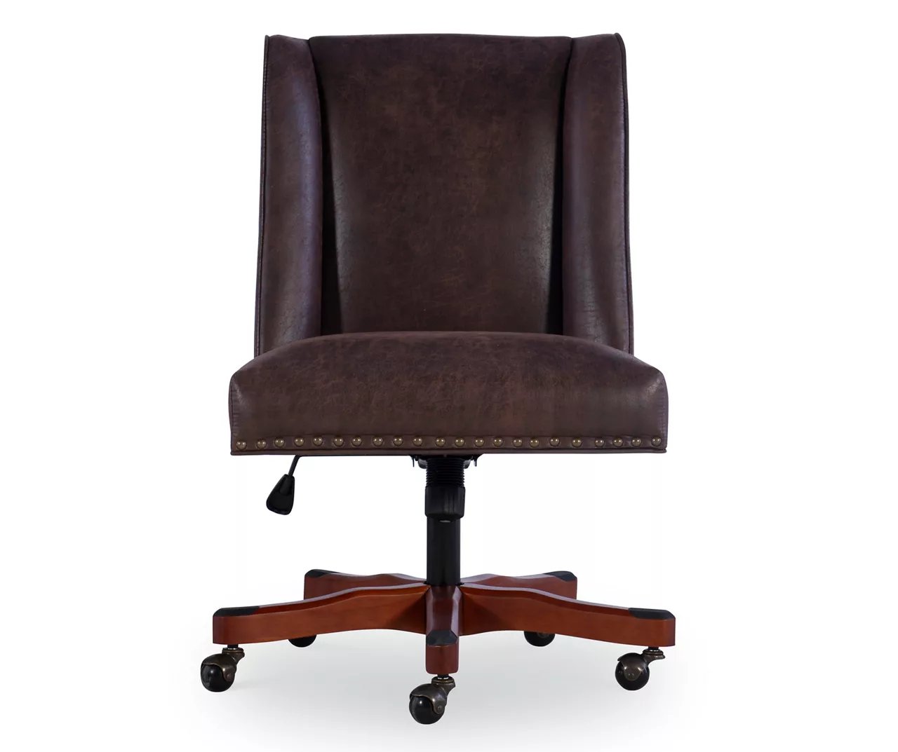 Austin Dark Walnut Upholstered Office Chair - Image 5