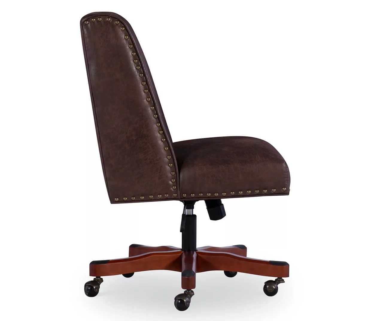 Austin Dark Walnut Upholstered Office Chair - Image 6
