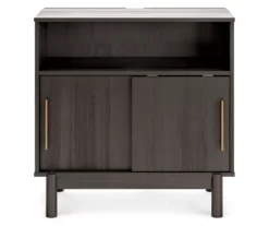 Brymont Dark Gray Sliding Door Accent Cabinet