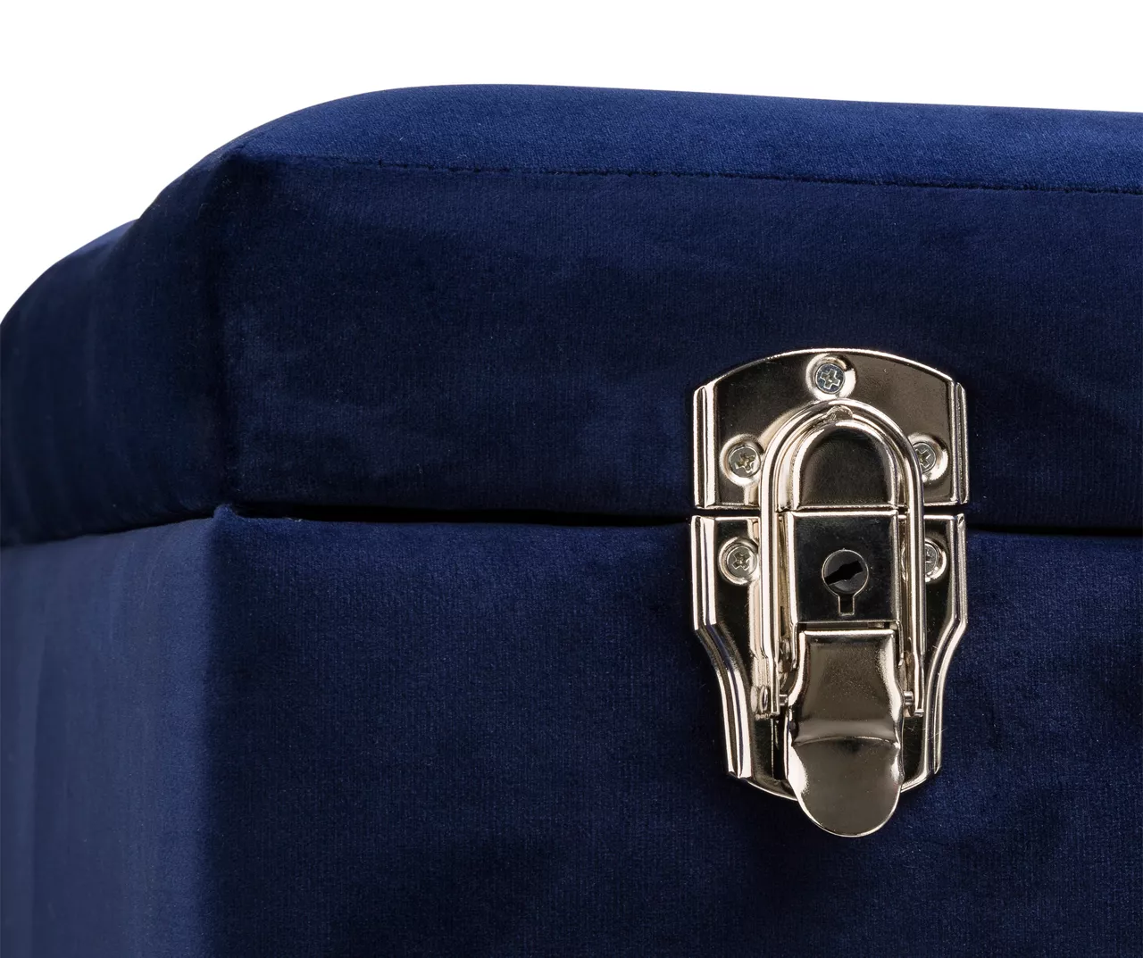 Glitzhome Velvet Suitcase Storage Stool - Image 12