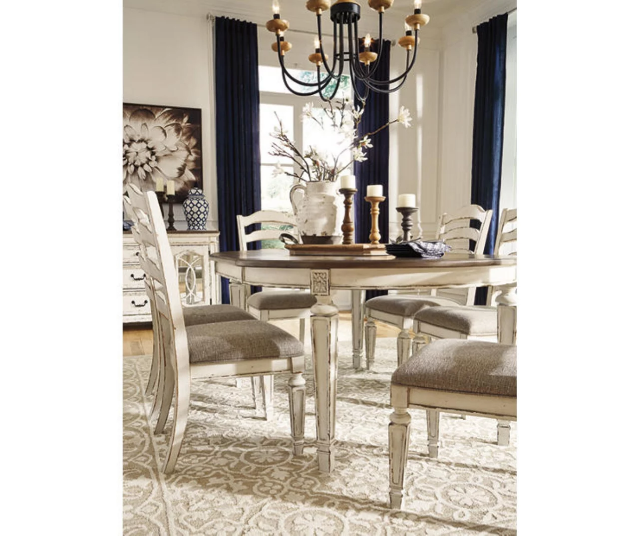 Raelyn Oval Extension Leaf Dining Table - Image 7