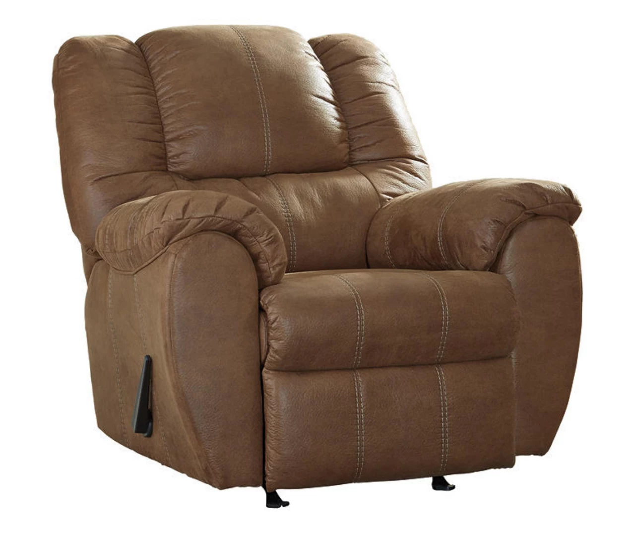 McGann Saddle Faux Leather Rocker Recliner - Image 4
