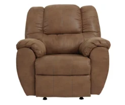 McGann Saddle Faux Leather Rocker Recliner