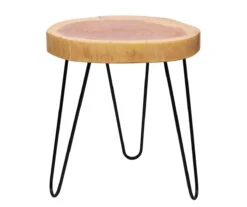 Live Edge Acacia Side Table