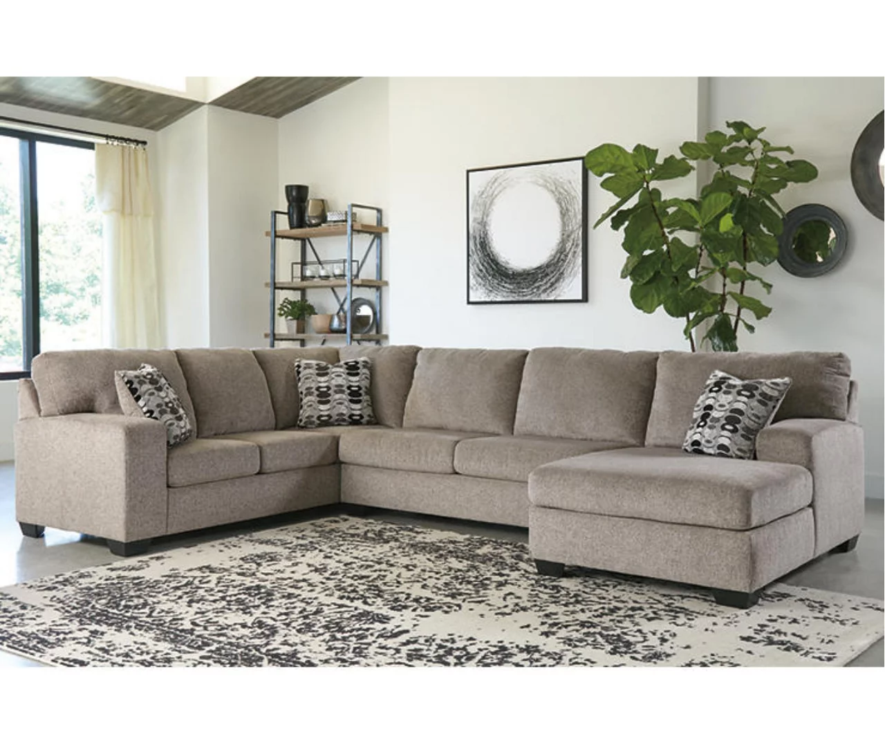 Signature Design By Ashley Ballinasloe Platinum Gray Sectional - Image 3